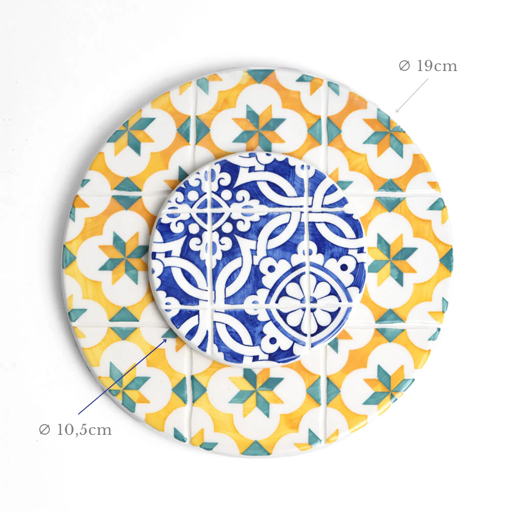 Dessous de plat | Vert d'eau Azulejos - Image 8