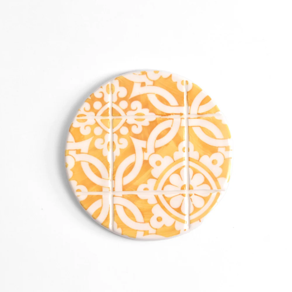 Dessous de verre | Jaune Azulejos - Image 6
