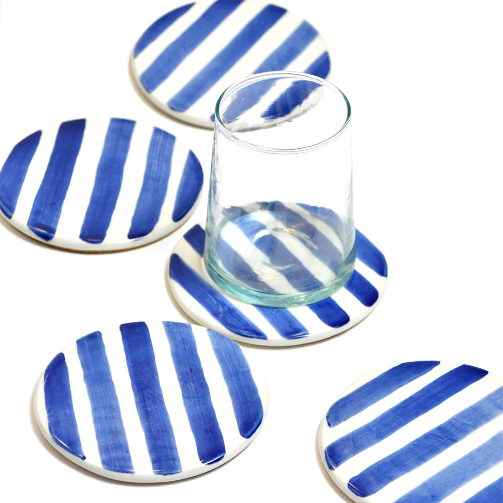 Dessous de verre | Bleu Linhas - Image 5