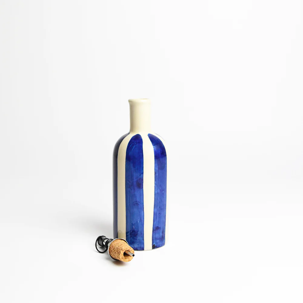 Petite bouteille d'huile | Bleu Linhas - Image 4
